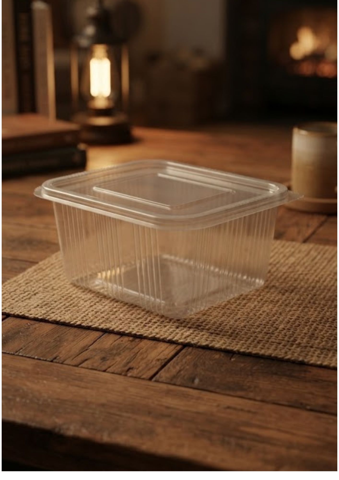 clear plastic container