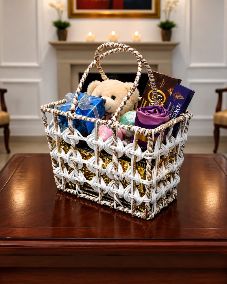 Handcrafted Decorative Gift Hamper Basket