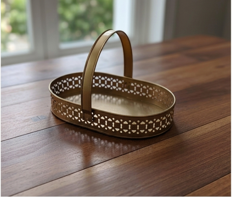 Premium Oval Metal Basket