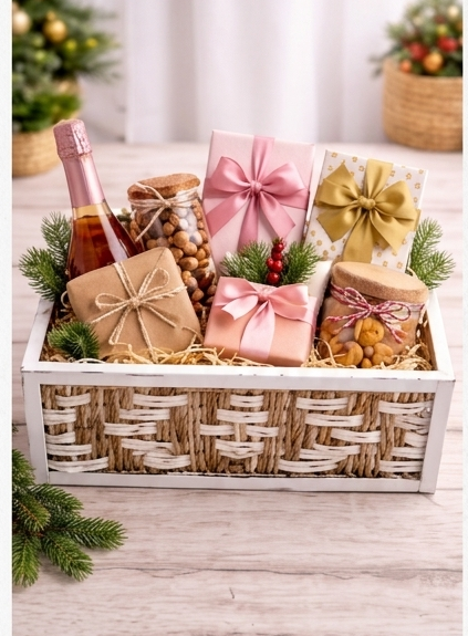 Rectangular Presentation Gift Basket