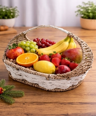 Charming Oval Serving Basket