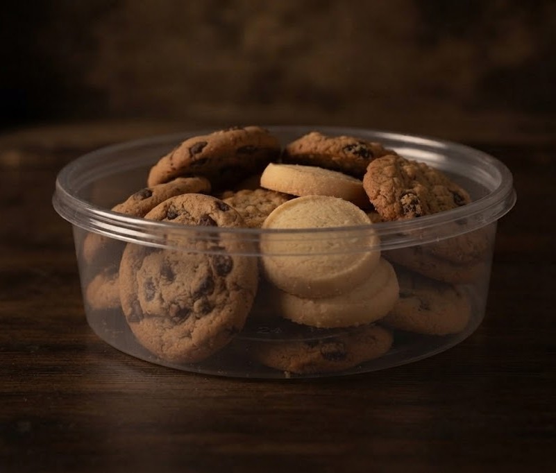 Round Clear PET Container