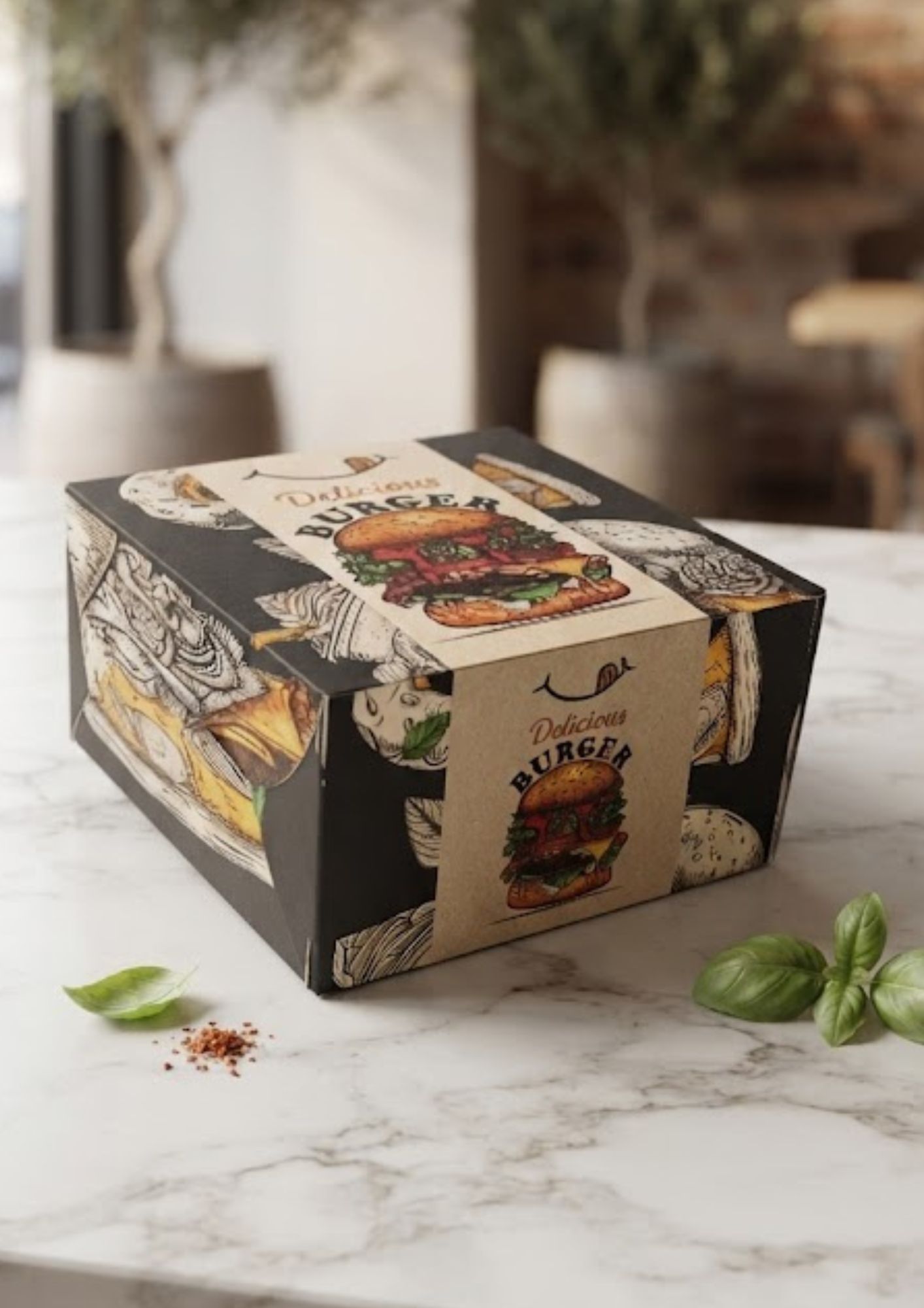 Single Piece Burger Box