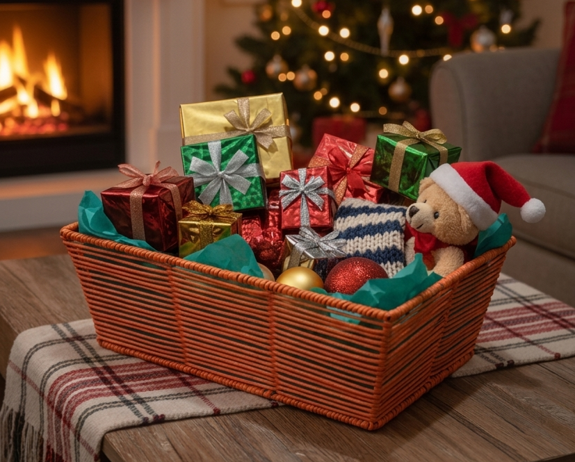 Sturdy Rectangular Gift Basket