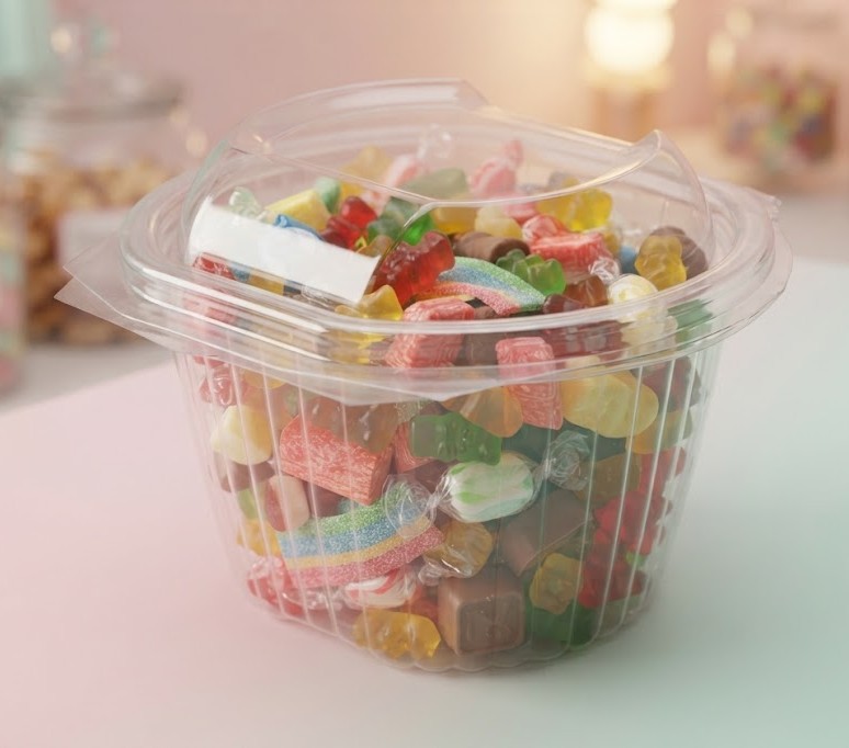 Clear Plastic Dome-Lid Container