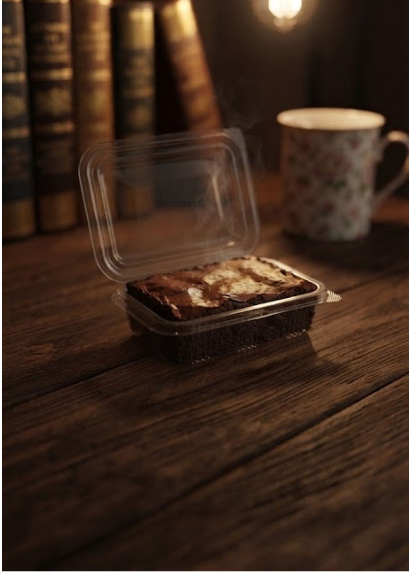 Clear Plastic Brownie Container