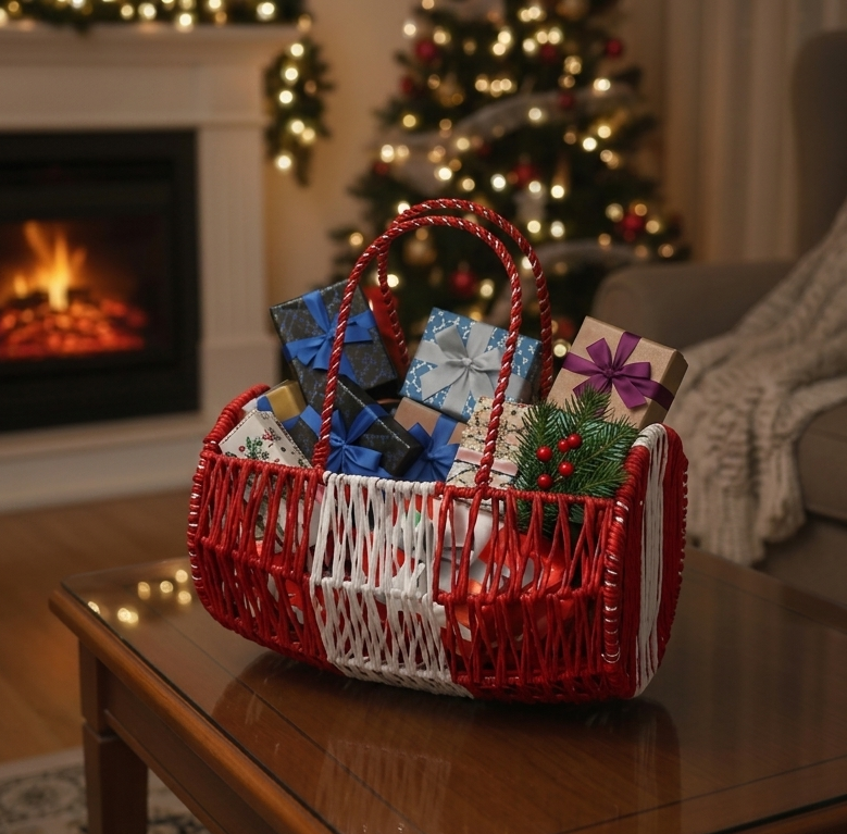Oval Woven Gift Basket