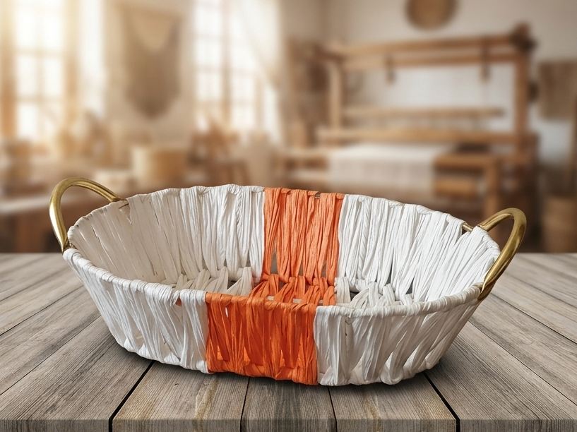 Stylish Oval Serving Basket