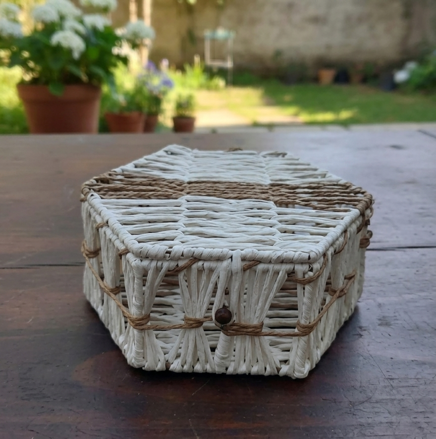 Hexagonal Box-Style Basket