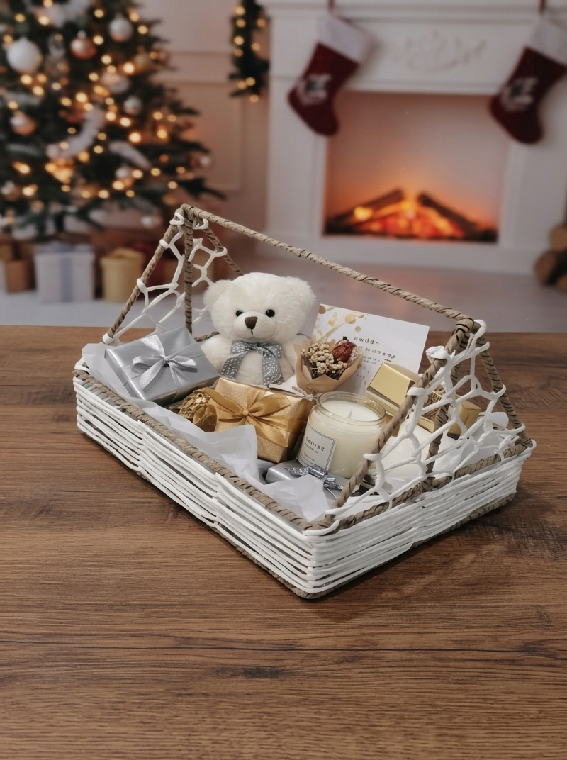 Handcrafted Woven Gift Hamper Basket