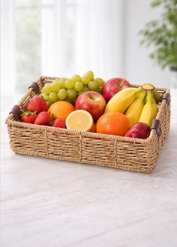Low-Profile Rectangular Tray Basket